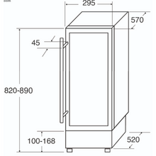 Load image into Gallery viewer, CDA 20 Bottle Single Temperature - Zone - Wine Fridge - Freestanding/Built In - Wine Cooler - 326mm Wide - FWC304SS - Stainless Steel