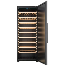 Load image into Gallery viewer, CELLA - 249 Bottle - Wine Ageing Cabinet - Freestanding - Single Temperature Zone - 119cm Wide - W300S-BLACK - Chilled Solution