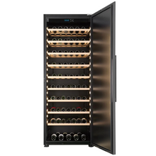 Load image into Gallery viewer, CELLA - 249 Bottle - Wine Ageing Cabinet - Freestanding - Single Temperature Zone - 119cm Wide - W300S-BLACK - Chilled Solution