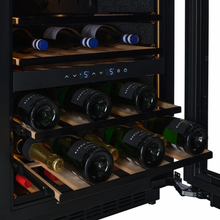 Load image into Gallery viewer, CELLA - 36 Bottle - Wine Fridge - Built In/Under counter - Dual Temperature Zone - Black - 597mm Wide - W34B-TO - Chilled Solution