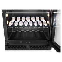 Load image into Gallery viewer, CELLA - 141 Cans - Freestanding Or Under Counter - 127L Beverage Cooler - Single Zone Drinks Fridge - 595mm Wide - BV46S-BLACK - Chilled Solution