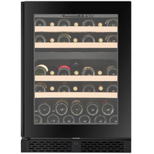 Load image into Gallery viewer, CELLA - 39 Bottle - Freestanding Or Under Counter Wine Cabinet - Dual Zone Wine Cooler - 595mm Wide - W39D-BLACK - Chilled Solution