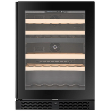 Load image into Gallery viewer, CELLA - 39 Bottle - Freestanding Or Under Counter Wine Cabinet - Dual Zone Wine Cooler - 595mm Wide - W39D-BLACK - Chilled Solution