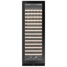 Load image into Gallery viewer, CELLA - 161 Bottle - Freestanding Or Built In Wine Cabinet - Single Zone Wine Cooler - 595mm Wide - FWS163-BLACK - Chilled Solution