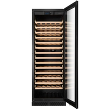 Load image into Gallery viewer, CELLA - 161 Bottle - Freestanding Or Built In Wine Cabinet - Single Zone Wine Cooler - 595mm Wide - FWS163-BLACK - Chilled Solution