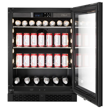 Load image into Gallery viewer, CELLA - 141 Cans - Freestanding Or Under Counter - 127L Beverage Cooler - Single Zone Drinks Fridge - 595mm Wide - BV46S-BLACK - Chilled Solution