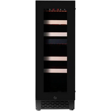 Load image into Gallery viewer, Pevino Majestic 17 bottles - Duel Zones - Wine Cooler - Black Glass Front Door - Built In - Wine Fridge - PNG20D-HHB - 295mm Wide