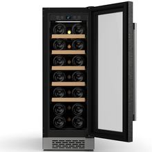 Load image into Gallery viewer, Montpellier - 19 Bottle - Single Zone - Built-In Wine Cooler – 295mm Wide with Beech Wood Shelves WC19X - chilledsolution