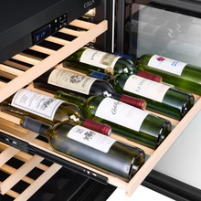 Load image into Gallery viewer, CELLA - 46 Bottle - Freestanding Or Built In Wine Cabinet - Single Zone Wine Cooler - 595mm Wide - W46S-BLACK - Chilled Solution