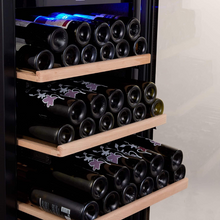 Load image into Gallery viewer, BODEGA43 - 180 Bottle - Dual Zone - Freestanding Wine Cooler - 595mm Wide - Black - B43180