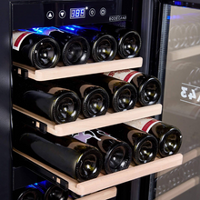Load image into Gallery viewer, BODEGA43 - 24 Bottle - Dual Zone - Freestanding Wine Cooler - 395mm Wide - Black - B4324