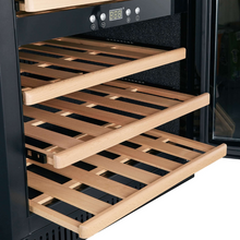 Load image into Gallery viewer, BODEGA43 - 40 Bottle - Dual Zone - Freestanding or Built In Wine Cooler - 595mm Wide - Black - B4340