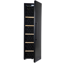 Load image into Gallery viewer, CaveCool Passion Mica - Freestanding Wine Cooler - 248 bottles - Single Zone Wine Fridge - Black Solid Door - 595mm Wide - CC248S-GD-1