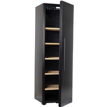 Load image into Gallery viewer, CaveCool Passion Mica - Freestanding Wine Cooler - 248 bottles - Single Zone Wine Fridge - Black Solid Door - 595mm Wide - CC248S-GD-1