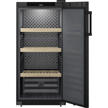 Load image into Gallery viewer, Liebherr WPbl 4201 GrandCru - Freestanding - Wine Cabinet - Single Zone - 141 Bottles - Solid Black Door - 597mm Wide - Chilled Solution