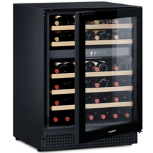 Load image into Gallery viewer, Dometic D46B – Freestanding | Built-In Wine Cooler – 595mm Wide – 46 Bottles – Black Glass Finish – Dual Temperature Zone – Wine Fridge – 9620000648 | Chilled Solution