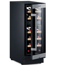 Load image into Gallery viewer, Dometic C18B – Freestanding | Built-In Wine Cooler – 295mm Wide – 18 Bottles – Black Glass Finish – Dual Temperature Zone – Wine Fridge – 9620000644 | Chilled Solution