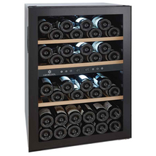 Load image into Gallery viewer, Cavecool Chill Topaz - 62 bottles - Dual zone - Freestanding Wine Fridge - 55cm Wide - Black - CC54DB-1 - Chilled Solution