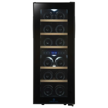 Load image into Gallery viewer, Cavecool Joy Larimar - 12 bottle - Dual Zone - Wine Fridge - Freestanding - 288mm Wide - Black - CC12DB - Chilled Solution