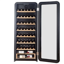 Load image into Gallery viewer, Cavecool Retro Halite- 76 bottle - Single Zone - Wine Fridge - Freestanding - 610mm Wide - Black -  CC208SB - Chilled Solution
