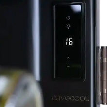Load image into Gallery viewer, Cavecool Retro Halite- 76 bottle - Single Zone - Wine Fridge - Freestanding - 610mm Wide - Black -  CC208SB - Chilled Solution