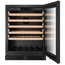 Load image into Gallery viewer, CELLA - 46 Bottle - Freestanding Or Built In Wine Cabinet - Single Zone Wine Cooler - 595mm Wide - W46S-BLACK - Chilled Solution