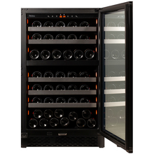 Load image into Gallery viewer, Pevino PNG88D-HHB - Dual Zone Wine Cooler - Built In Wine Fridge - 74 Bottles - Black glass front - 595mm Wide - chilledsolution