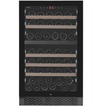Load image into Gallery viewer, Pevino PNG88D-HHB - Dual Zone Wine Cooler - Built In Wine Fridge - 74 Bottles - Black glass front - 595mm Wide - chilledsolution