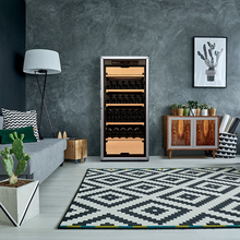 Load image into Gallery viewer, Artevino Oxygen - 151 bottles - Freestanding Wine Cooler - 3 Temperature zones - Glass door- 680mm Wide -  OXM3T151NVSD - chilledsolution
