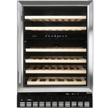 Load image into Gallery viewer, CDA 46 Bottle - Dual Zone - Freestanding Undercounter/Built-In Wine Cooler - 595mm Wide - FWC604SS - Stainless Steel