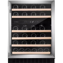 Load image into Gallery viewer, CDA 46 Bottle - Dual Zone - Freestanding Undercounter/Built-In Wine Cooler - 595mm Wide - FWC604SS - Stainless Steel