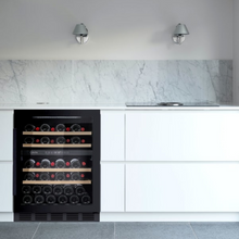 Load image into Gallery viewer, Products Cavin Artic collection 60D - Built In Wine Cooler - Dual Zone - 44 Bottles - 595mm Wide - Black - ACD60FGB