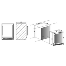 Load image into Gallery viewer, Products Cavin Artic collection 60D - Built In Wine Cooler - Dual Zone - 44 Bottles - 595mm Wide - Black - ACD60FGB