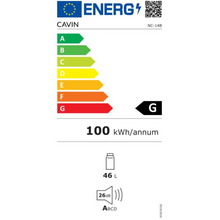 Load image into Gallery viewer, Cavin Northern Collection 14 Black - Freestanding Wine Cooler - Single Zone - 273mm Wide - NC-14B