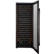 Load image into Gallery viewer, Pevino Giant 300 - Single Zone Wine Cooler - Freestanding Wine Fridge - 267 Bottles - 750mm Wide - Black Glass - PG300S-B - chilledsolution