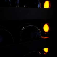 Load image into Gallery viewer, Pevino Giant 300 - Dual Zone Wine Cooler - Freestanding Wine Fridge - 254 Bottles - 750mm Wide - Black Glass - PG300S-B-1 - chilledsolution