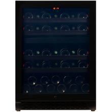 Load image into Gallery viewer, Pevino PNG46D-HHB Wine Fridge - 39 bottle - Built In - Dual Zone Wine cooler - 595mm Wide - Black glass front - chilledsolution
