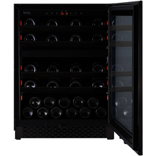 Load image into Gallery viewer, Pevino - PNG46D-HHBS - Built in Wine cooler / Wine Fridge - 39 bottles - Dual zones - Black steel - 595mm Wide - chilledsolution