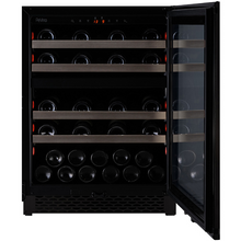 Load image into Gallery viewer, Pevino - PNG46D-HHBS - Built in Wine cooler / Wine Fridge - 39 bottles - Dual zones - Black steel - 595mm Wide - chilledsolution