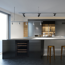 Load image into Gallery viewer, Pevino - PNG46D-HHBS - Built in Wine cooler / Wine Fridge - 39 bottles - Dual zones - Black steel - 595mm Wide - chilledsolution