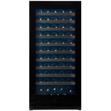Load image into Gallery viewer, Pevino PNG120S-HHB Wine Cooler - Built In or freestanding - 113 bottles - Single Zone Wine Fridge - 595mm Wide - Black glass front - chilledsolution