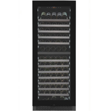 Load image into Gallery viewer, Pevino PNG180D-HHB Wine Fridge - Dual Zone Wine Cooler - 150 Bottles - Black glass front - 595mm Wide - chilledsolution
