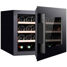 Load image into Gallery viewer, Pevino PI24S-B Wine Fridge - 24 bottles - Single zone Integrated wine cooler - 550mm Wide - Black glass front - chilledsolution