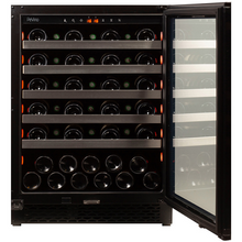 Load image into Gallery viewer, Pevino PNG46S-HHB Wine Fridge - 46 bottle - Single zone - Built In - wine cooler - 595mm - Black glass front - chilledsolution