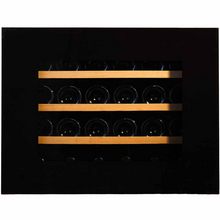 Load image into Gallery viewer, Pevino Pl24S-BP - Integrated Wine Cooler / Wine Fridge - Push Open 24 bottles - Single zone - Black Glass Front - 592mm Wide - chilledsolution