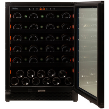 Load image into Gallery viewer, Pevino PNG46S-HHB Wine Fridge - 46 bottle - Single zone - Built In - wine cooler - 595mm - Black glass front - chilledsolution