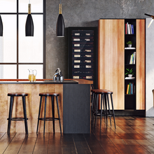Load image into Gallery viewer, Pevino BPI58S-HHBI - 54 bottles - built in or freestanding wine cooler - single zone wine fridge - Black - 595mm wide - chilledsolution