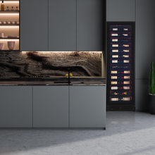 Load image into Gallery viewer, Pevino BPI58S-HHBI - 54 bottles - built in or freestanding wine cooler - single zone wine fridge - Black - 595mm wide - chilledsolution