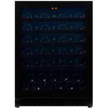 Load image into Gallery viewer, Pevino PNG46S-HHB Wine Fridge - 46 bottle - Single zone - Built In - wine cooler - 595mm - Black glass front - chilledsolution