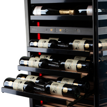Load image into Gallery viewer, Pevino BI 96 Bottles - Built In / Freestanding Wine Cooler - Dual Zone Wine Cabinet - Black - 595mm Wide - PBI100D-HHB - chilledsolution